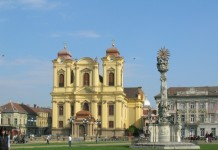 Săptămâna friguroasă în Banat, înainte de Florii piata-unirii