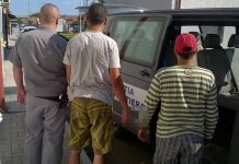 Traficant de migranţi, a luat un poliţist pe capotă