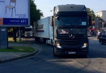 (FOTO) Protest RCA la Timișoara! Șoferii de camioane au ieșit pe străzi