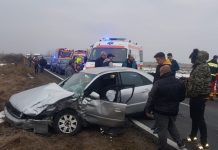 UPDATE: Accident grav la intrarea in Sanandrei!