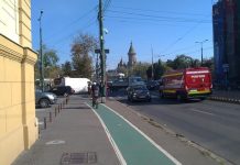 Accident rutier într-o intersecție din Timișoara. O persoană a fost rănită