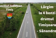 Drumul judetean DJ 692 Timisoara – Sanandrei largit la 4 benzi!