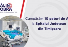 10 paturi noi pentru sectia ATI de la Spitalul Judetean din Timisoara!