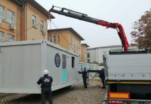 O serie de containere modulare folosite pe timpul pandemiei vor ajunge pe strada Drubeta. Vezi motivul