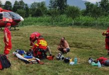 Acțiune contra-cronometru pentru salvarea unui bărbat peste care a căzut un copac