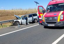 Tamponare la Comloşu Mare şi mai multe victime după un accident rutier