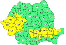 Banatul rămâne şi marţi sub COD GALBEN