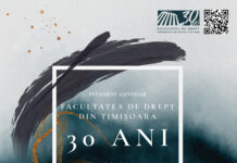 Eveniment aniversar – 30 de ani de la înființarea Facultății de Drept din cadrul Universității de Vest din Timișoara