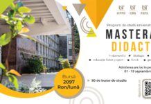 Cinci programe de studii de Masterat Didactic, propuse în sesiunea de admitere din septembrie 2022, la UVT