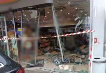 Un şofer neglijent a intrat direct în magazinul unei benzinării