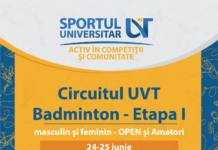 La vânătoare de „fluturaşi”. Circuitul UVT la Badminton