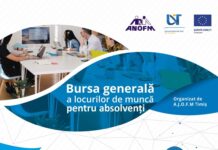 „Bursa locurilor de muncă pentru absolvenți” – eveniment organizat de AJOFM Timiș în parteneriat cu Universitatea de Vest din Timișoara