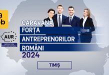 Caravana Forța Antreprenorilor Români, sub egida AUR Timiş