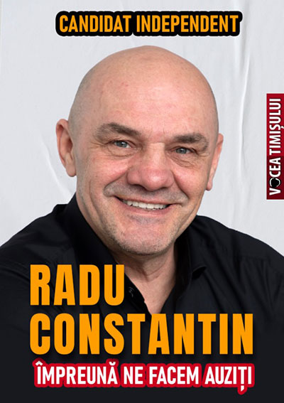Radu Constantin, un independent pentru Giroc: Doar împreună ne putem face auziți!