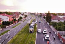 Tramvaiul 5 din nou pe traseu, pe linie dublă, pe Bogdăneștilor