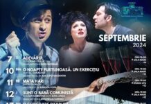 Dacă e septembrie, e stagiune nouă la teatru. Programul lunii septembrie