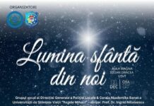 Concert caritabil dedicat bucuriei și speranței, „Lumina Sfântă din Noi”, săptămâna viitoare