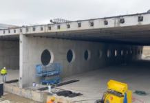 În sfârșit: începe împingerea chesonului la Pasajul Solventul. Cât va dura operațiunea