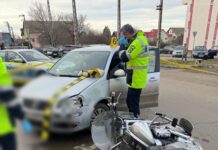 Motociclist băgat în spital după un accident în zona Lipovei