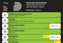 Zece reprezentații luna aceasta la Teatrul German de Stat Timișoara