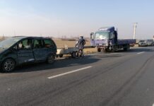Accident pe centura Timișoarei! Un bărbat a ajuns la spital
