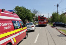 Fum negru de incendiu în Ciarda Roșie în Săptămâna Luminată