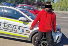 Bărbat suspect de furt de bani și carduri din poșeta unei femei, reținut de polițiștii locali pe Podul Michelangelo