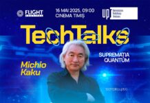 Legenda fizicii mondiale, Michio Kaku vine la Teck Talks