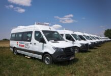 Zeci de microbuze pentru transportul şcolar au ajuns la destinaţie, în Timiş