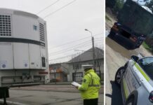 Sancțiuni de sute de mii de lei aplicate conducătorilor de autovehicule de mare tonaj care circulă sau staționează în zone interzise