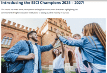 UVT este recunoscută la nivel european în calitate de „ESCI Champion of excellence” (2025–2027)