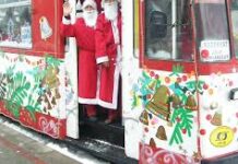 Tramvaiul lui Moș Crăciun circulă în Timișoara între 4 decembrie 2025 și 8 ianuarie 2026