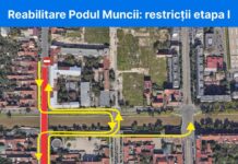Încep lucrările, dar și restricțiile la Podul Muncii