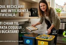 Advertorial ADID: Eroul reciclării nu are inteligență artificială. Ești chiar tu, în fața coșului din bucătărie!