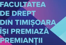 Facultatea de Drept a Universității de Vest din Timișoara își premiază premianții, ediția 2026