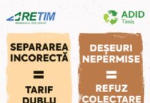 RETIM și ADID Timiș reiau campania de informare „Colectează separat, neapărat! Evită penalizările”