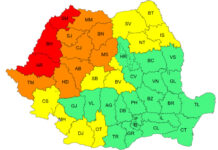 Cod roșu și portocaliu în Vestul și centrul țării