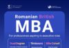 Ultima săptămână de înscrieri pentru programul de Masterat în Administrarea Afacerilor (MBA), organizat în cadrul parteneriatului dintre Universitatea de Vest din Timișoara (UVT) și University of West London (UWL)